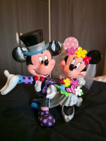 Figurine Mickey et Minnie Mariés Disney Britto