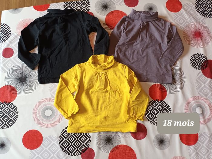 Lot 3 sous-pull 👧 taille 18 mois