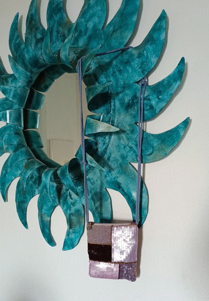 Sac d'été à bandoulière avec sequins - photo numéro 2