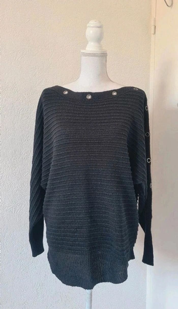 Pull col bateau en laine