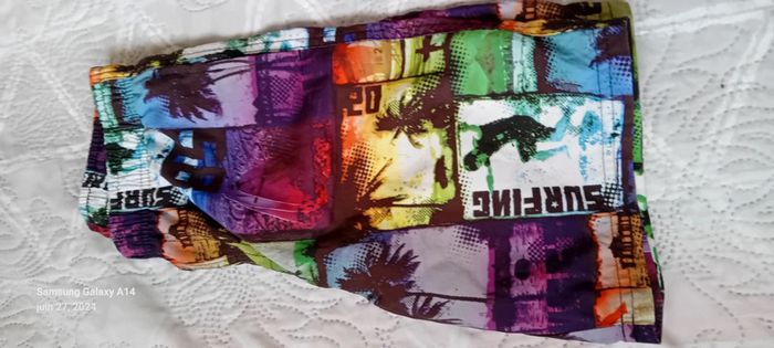 Bermuda de plage thème surf garçon 10 ans - photo numéro 7