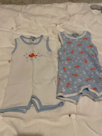 Lot de 2 grenouillères short