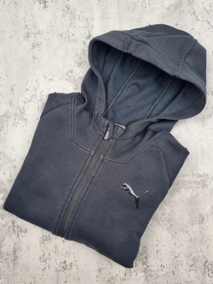 Gilet capuche zippé Puma noir, 9/10 ans Enfant