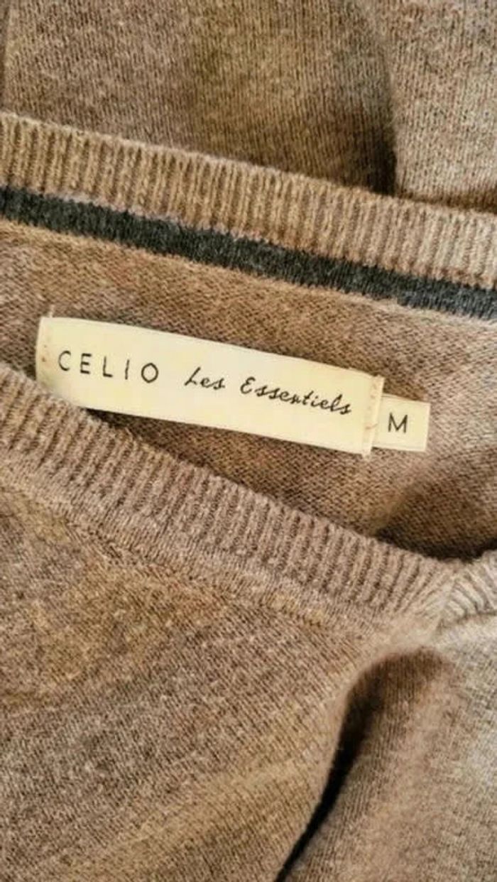 Pull Celio Taille M Col en V - photo numéro 6