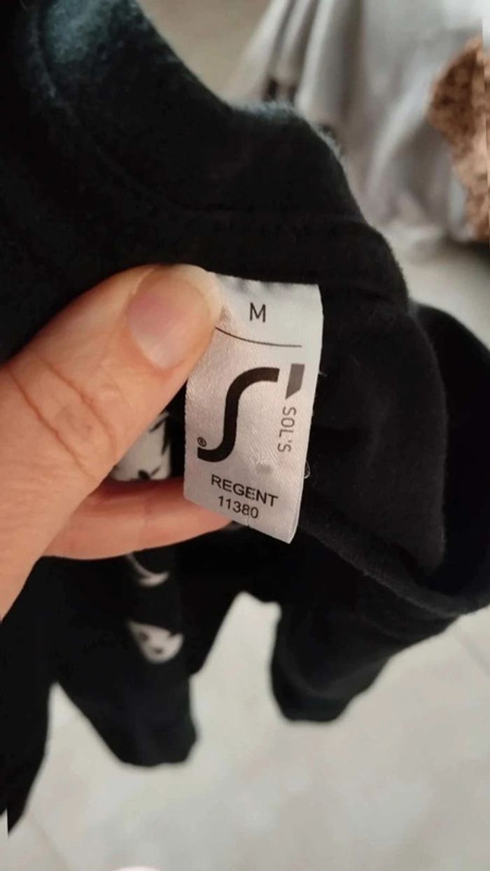 Tee shirt noir motif blanc breizhman taille m - photo numéro 7