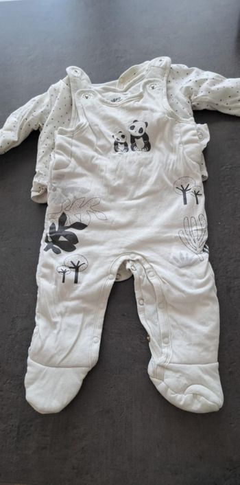 Ensemble salopette veste
