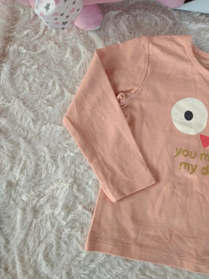 Ensemble (haut manches longues+ legging jupe) Fille 3 mois Oiseau triangle You make my day Hema - photo numéro 4