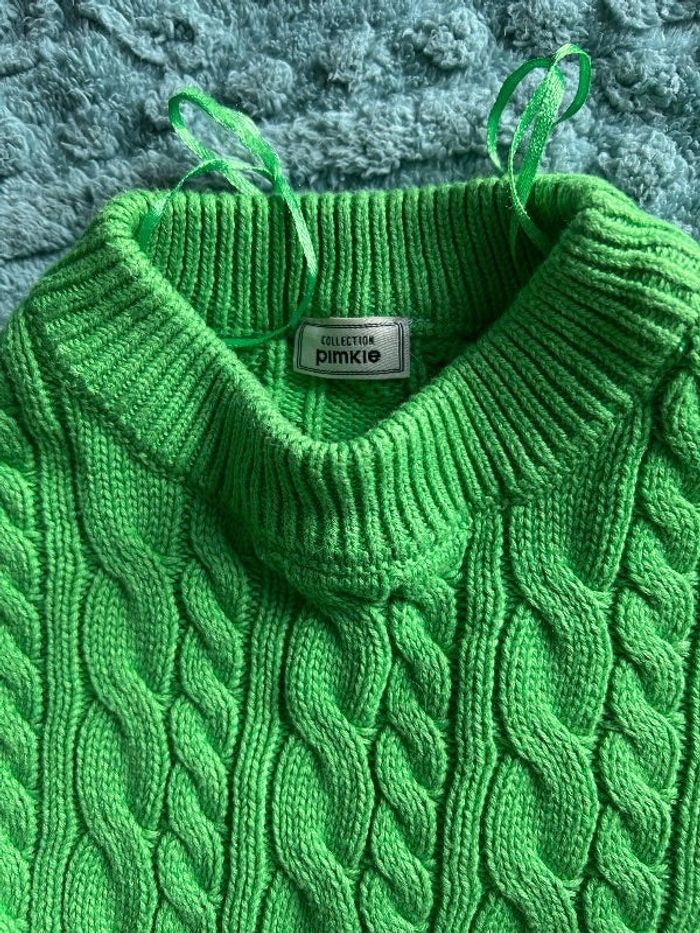 Pull vert pour filles, 11/12 ans