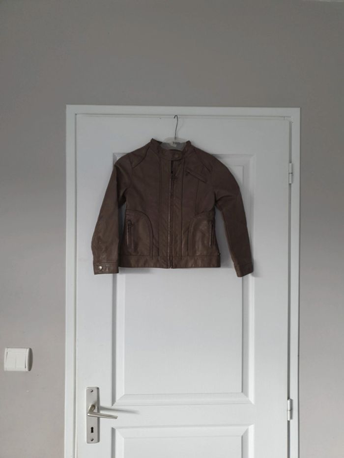 Veste simili cuir fille Okaidi 6 ans LC1