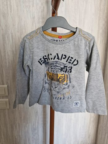 T-shirt manches longues enfant garçon 4 ans Tissaia