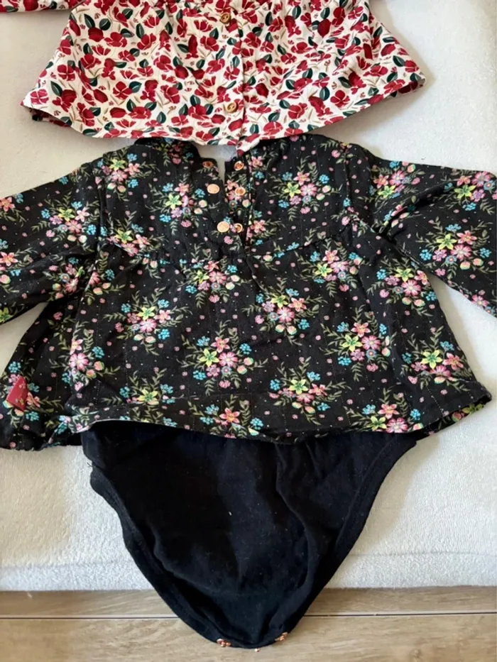 2 blouses bébé fille taille 9mois - photo numéro 5