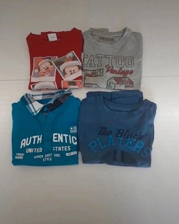 4 t shirts manches longues en 5 ans 