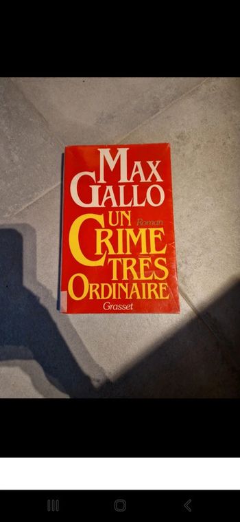 Roman policier un crimes très ordinaire
