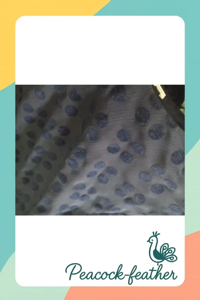 Haut bleu 42/44 pois effet 2en1 - photo numéro 10