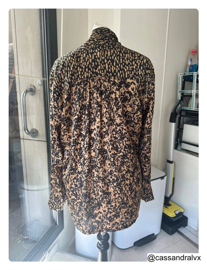 Blouse à motifs beige noire - Vie ta vie - photo numéro 2