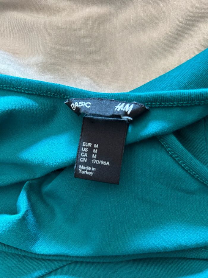 Robe verte H&M M - photo numéro 3