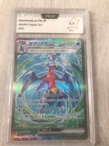 Pokemon carte gradée Carchacrok japonnaise