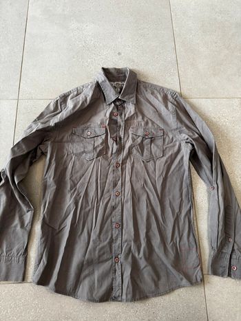 Chemise grise Jules, taille L, très bon état,