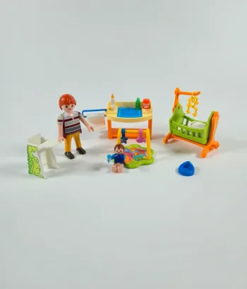 Playmobil Chambre de bébé avec papa