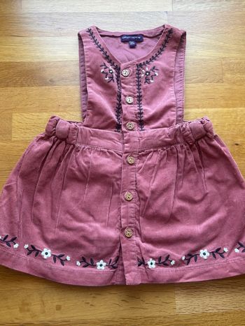 Jolie robe tablier sergent major 6 mois fille