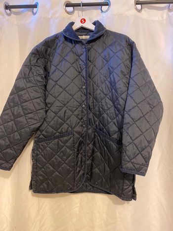 Veste authentic legende bleu marine style équestre