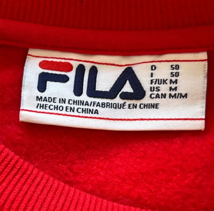 Crewneck sweat pull col rond Fila vintage Taille M - photo numéro 3