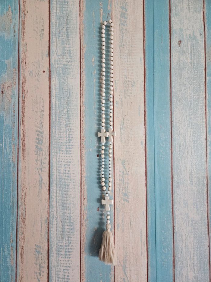 Collier sautoir croix