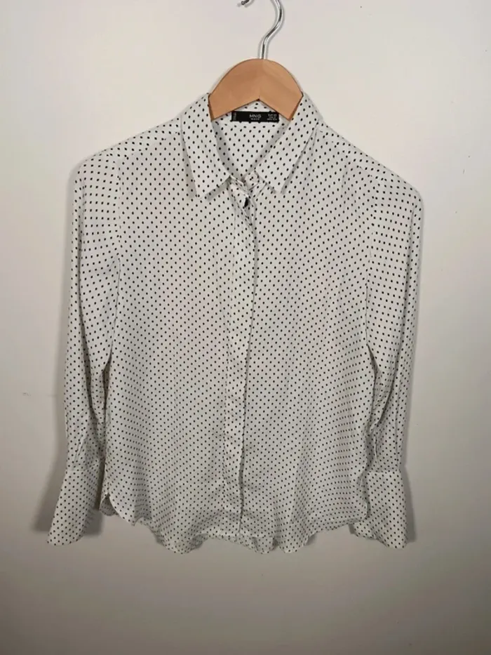 C13 chemise imprimé blanc Mango XS