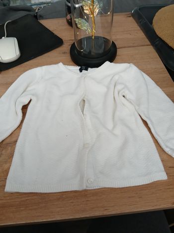 GILET BLANC KIABI