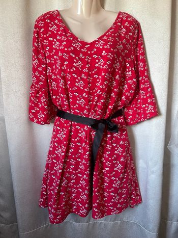 Robe rouge printanière 42 Tissaia 