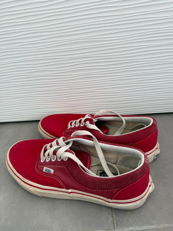 Vans basses femme rouges et blanches - photo numéro 2