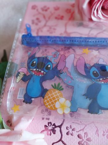 Trousse stitch bleu