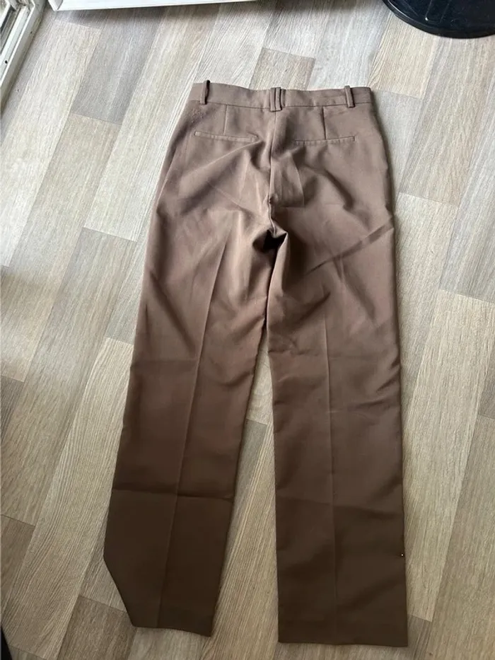 Pantalon costume large marron - photo numéro 2