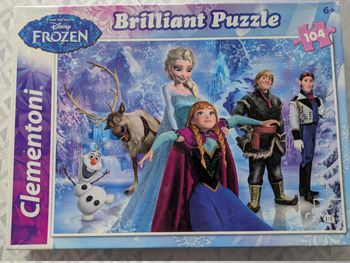 Puzzle brilliant Reine des neiges 104 pièces Clémentoni Disney