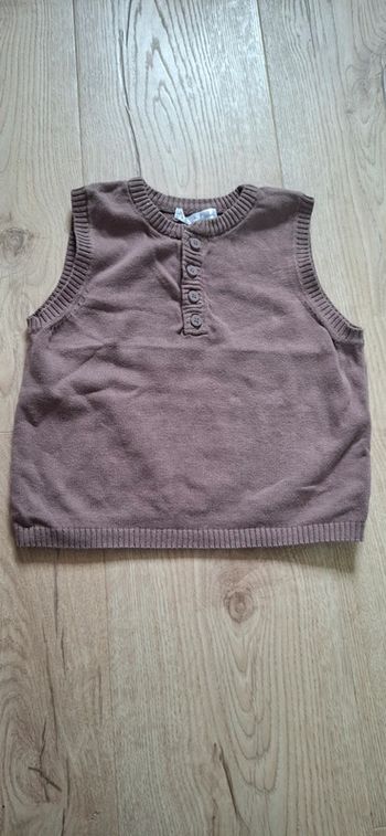 Pull sans manche 2ans TBE Kitchoun