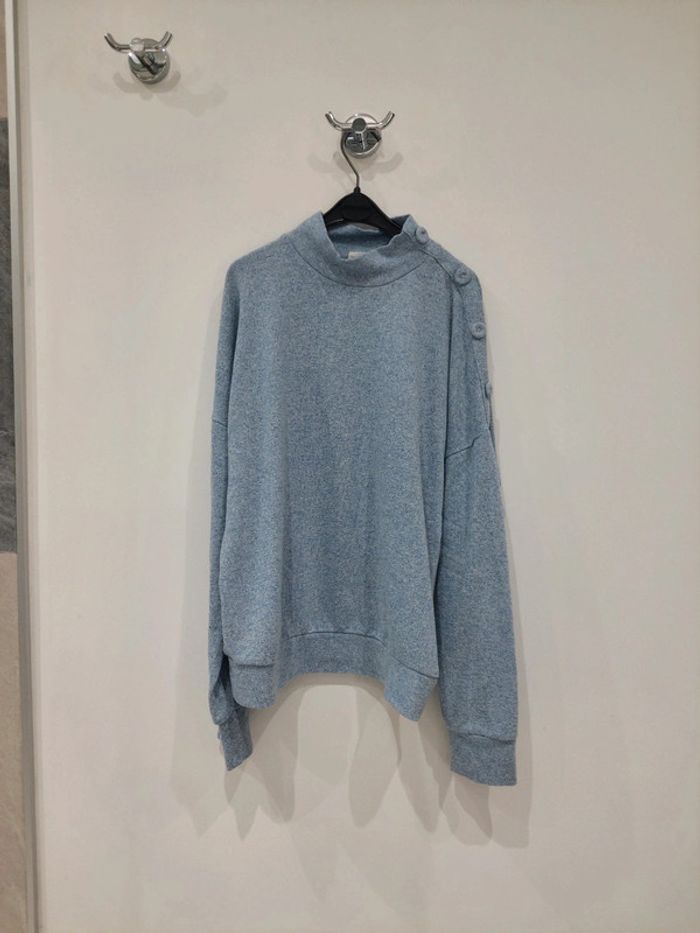 Pull bleu femme t38