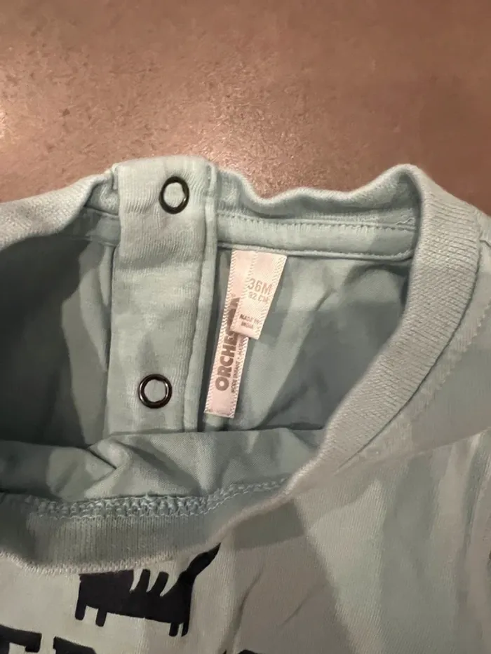 Combishort garçon 36 mois bleu - photo numéro 2