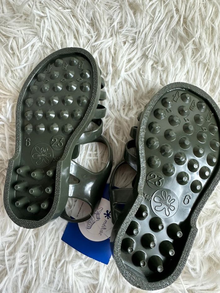 Paire de sandales méduse vertes taille 23 - photo numéro 4