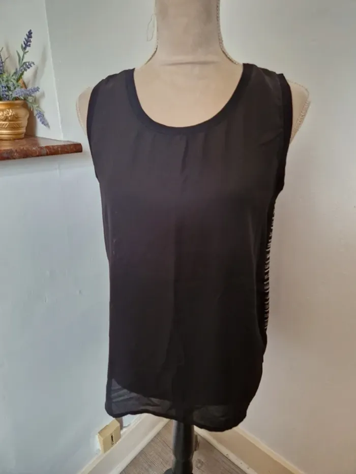 Débardeur voilage camaïeu taille 40