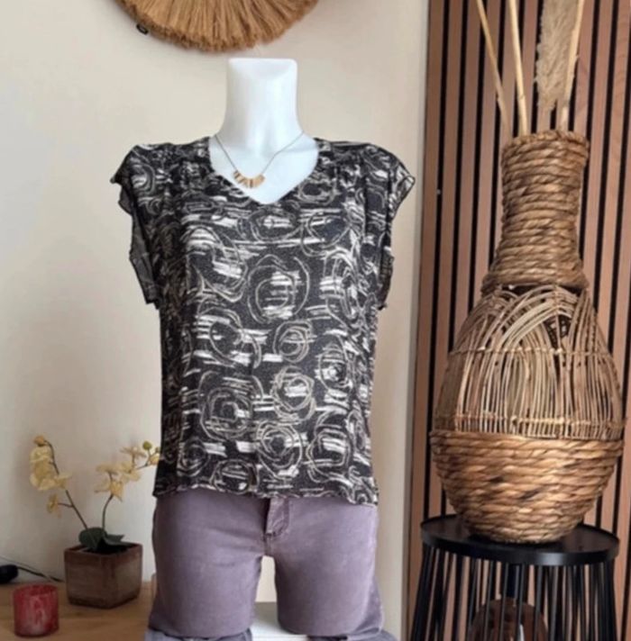 T-shirt blouse manches courtes IKKS - photo numéro 5