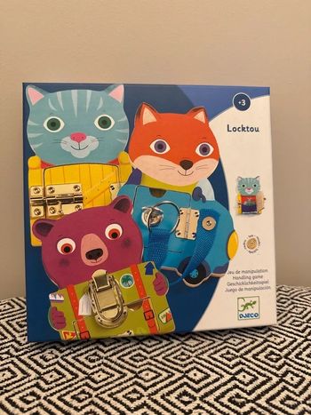 Djeco - Coffret éducatif - Jeu de manipulation Locktou - Dès 3 ans