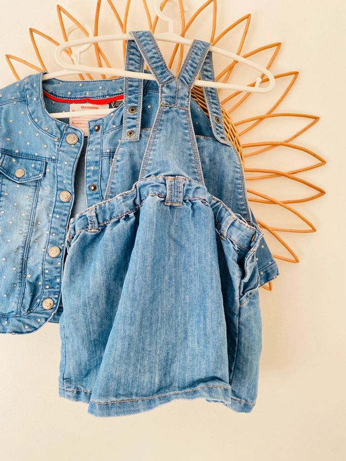 Ensemble robe & veste en jean 86 cm Tape à l’Oeil - photo numéro 3