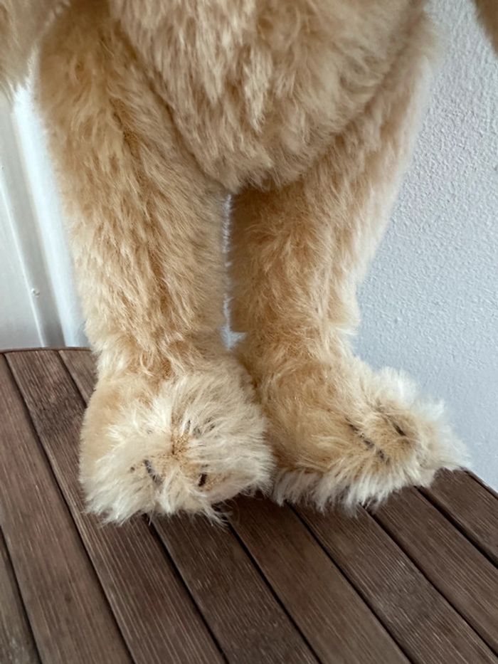 Ours ancien articulé Steiff peluche édition limitée numérotée rouge chiné beige 672200 28cm - photo numéro 6