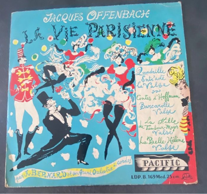 Vinyle 33 tours La vie parisienne Armand Bernard et son grand orchestre à cordes