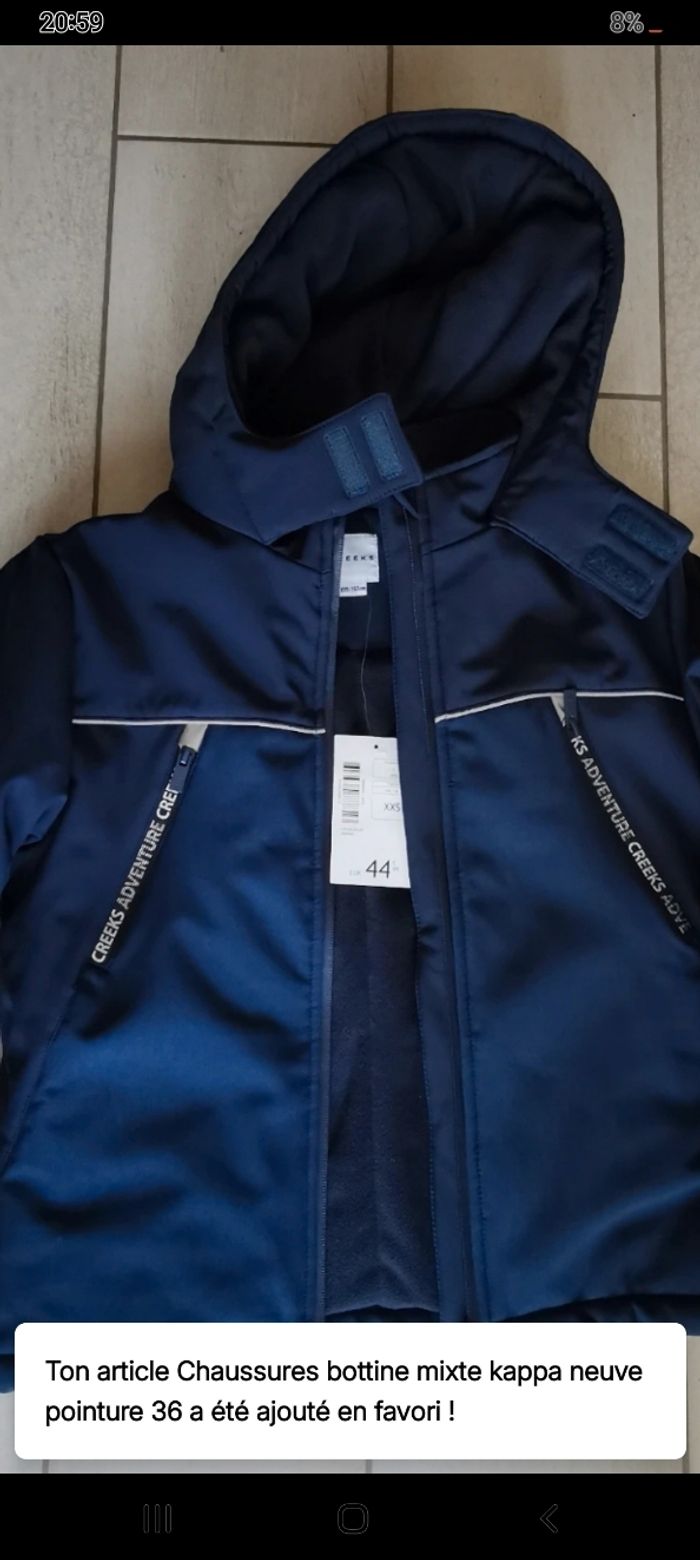 Veste hiver creeks neuf avec étiquette 🏷 taille 12 ans