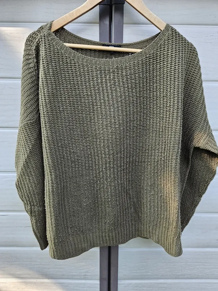 Pull décontracté mi-saison femme - Taille L / 40 - Tex - Kaki