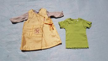 Robe chinoise fille 3 mois et 2 t-shirt cadeau