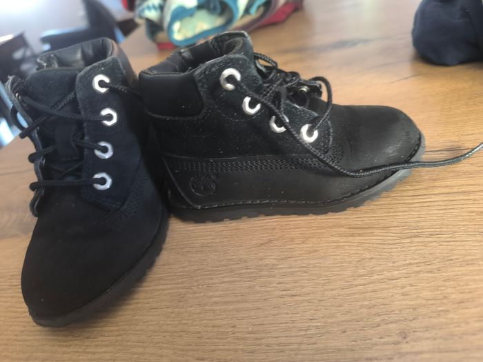 Bottine bottillon Timberland taille 24 noir garçon 24 - photo numéro 2