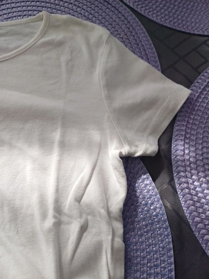 T-shirt femme blanc de taille M - photo numéro 4