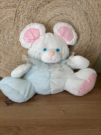 Rare vintage souris puffalump toile parachute grelot Fisher Price 